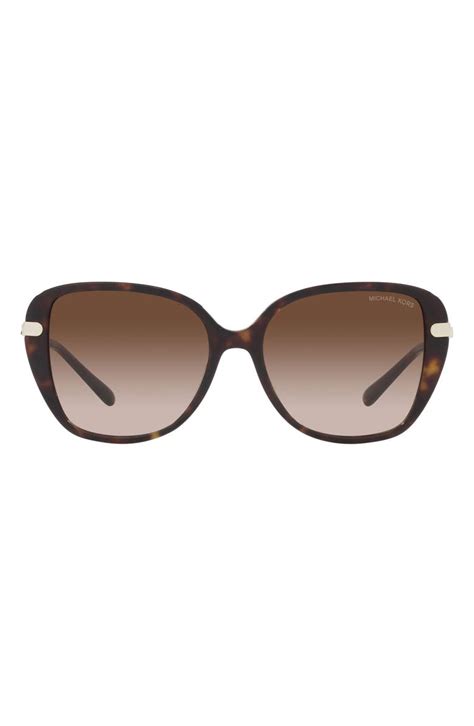 Michael Kors Flatiron 56mm Gradient Square Sunglasses